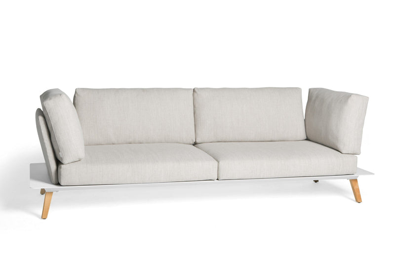 Diphano Link 2,5 Seater 240 Canapé Lounge 2,5 places White AF08 + Tissu Twisted Linen C709 