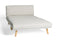 Diphano Link Chaise longue 120.02 White AF08 + Tissu Twisted Linen C709 