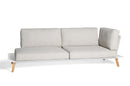 Diphano Link Corner Seat 240.04 L/R (Gauche/Droite) White AF08 + Tissu Twisted Linen C709 