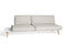Diphano Link End Seat 240.01 L/R (Gauche/Droite) White AF08 + Tissu Twisted Linen C709 