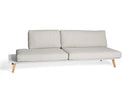 Diphano Link End Seat 240.03 L/R (Gauche/Droite) White AF08 + Tissu Twisted Linen C709 