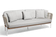 Diphano Omer Canapé Lounge 3 places - Coussins en sus White AF08 + Cordes Mineral 2R06 