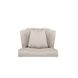 Diphano Omer Set de coussins pour Fauteuil Club lounge (assise + dossier + déco) Tissu Tundra C703 