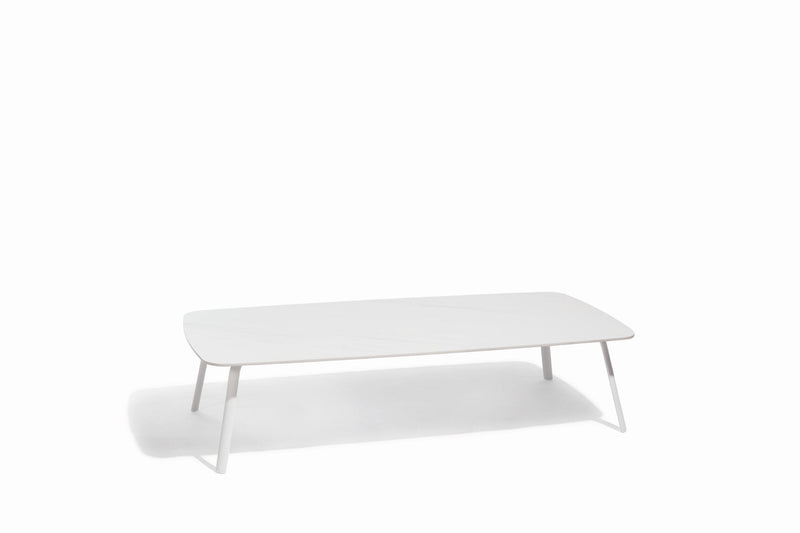 Diphano Random Table basse S (150x73cm) White AF08 + Céramique Marble White 2K05 