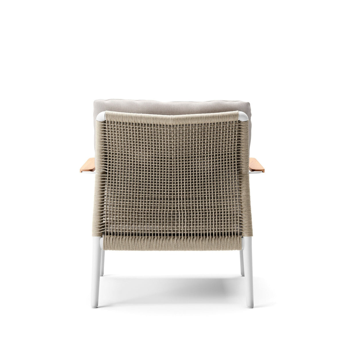 Diphano Ray Fauteuil Club Lounge avec accoudoirs en teck 