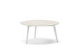 Diphano Ray Table basse Ø60cm h:28.5cm Aluminium White AF08 Ceramic Sand 4K11 