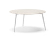 Diphano Ray Table basse Ø80cm h:35.5cm Aluminium White AF08 Ceramic Sand 4K11 