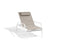 Diphano Selecta Beach Chair Transat avec accoudoirs alu White AF08 + Toile simple Sand T133 