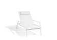Diphano Selecta Beach Chair Transat avec accoudoirs alu White AF08 + Toile simple White T008 