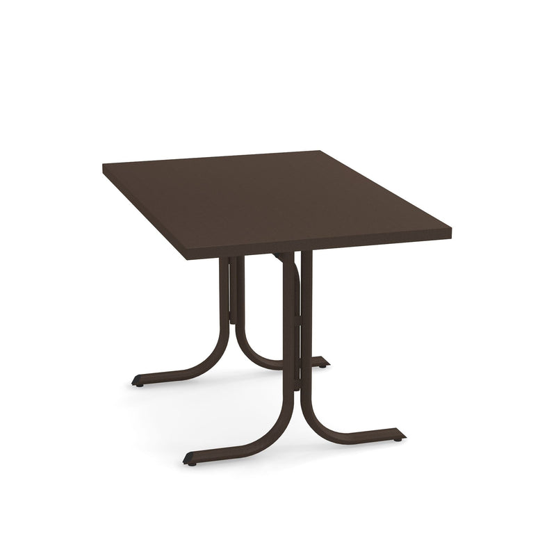 Emu 1139 Table Système Table Rabattable 120x80cm Bords carrés Indian Brown 41 