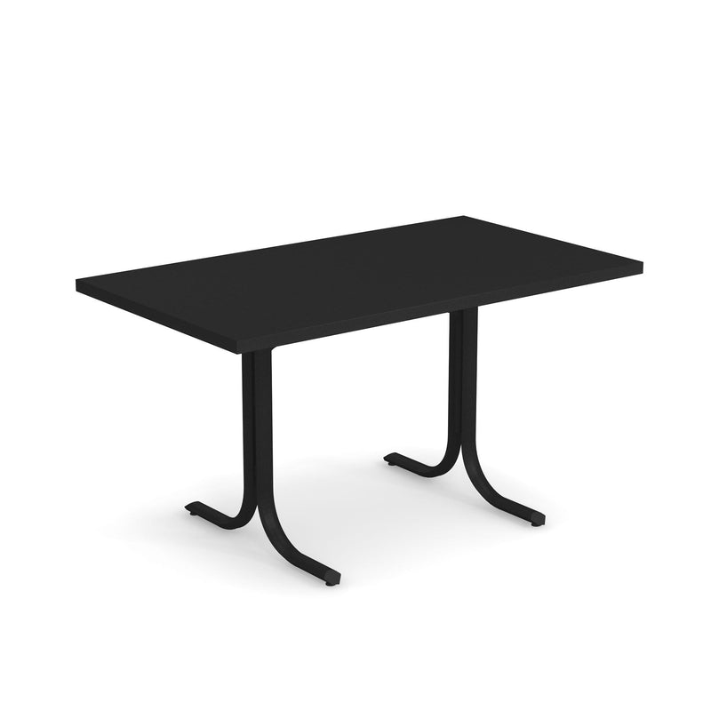 Emu 1141 Table Système Table Rabattable 140x80cm Bords carrés Black 24 