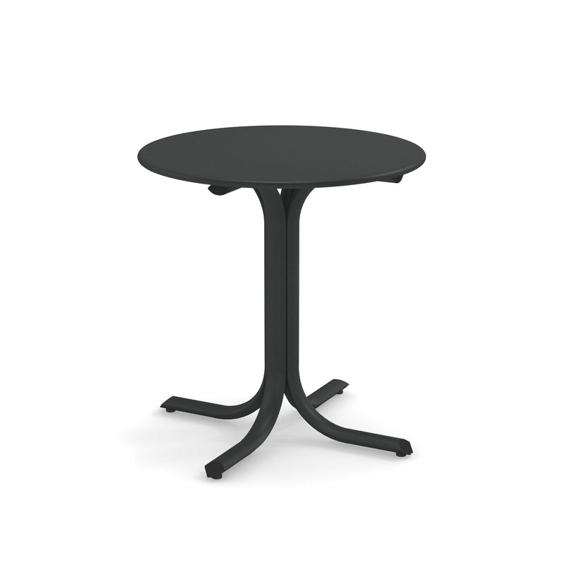 Emu 1154 Table Système Table Fixe ronde Ø71cm Bords arrondis Antique Iron 22 