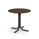 Emu 1156 Table Système Table Fixe ronde Ø117cm Bords arrondis Indian Brown 41 