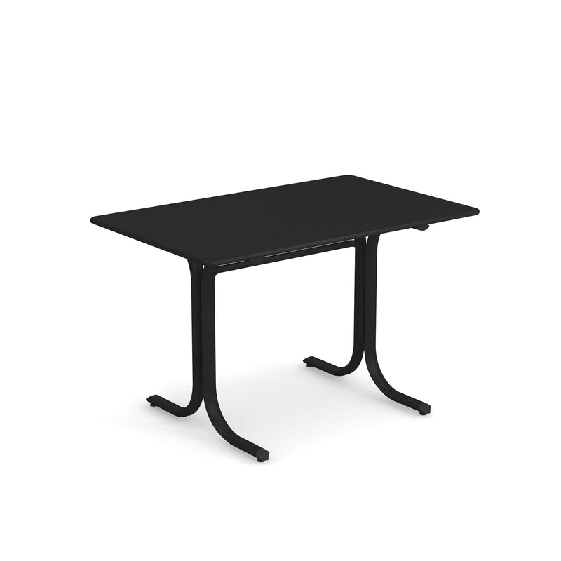 Emu 1157 Table Système Table Fixe 120x76cm Bords arrondis Black 24 