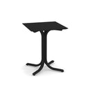 Emu 1160 Table Système Table Fixe 60x60cm Bords bas Black 24 