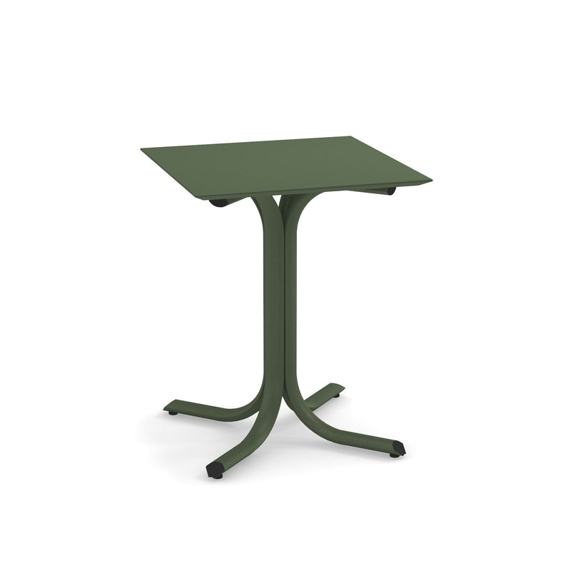 Emu 1160 Table Système Table Fixe 60x60cm Bords bas Military Green 17 