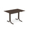 Emu 1163 Table Système Table Fixe 120x80cm Bords bas Indian Brown 41 