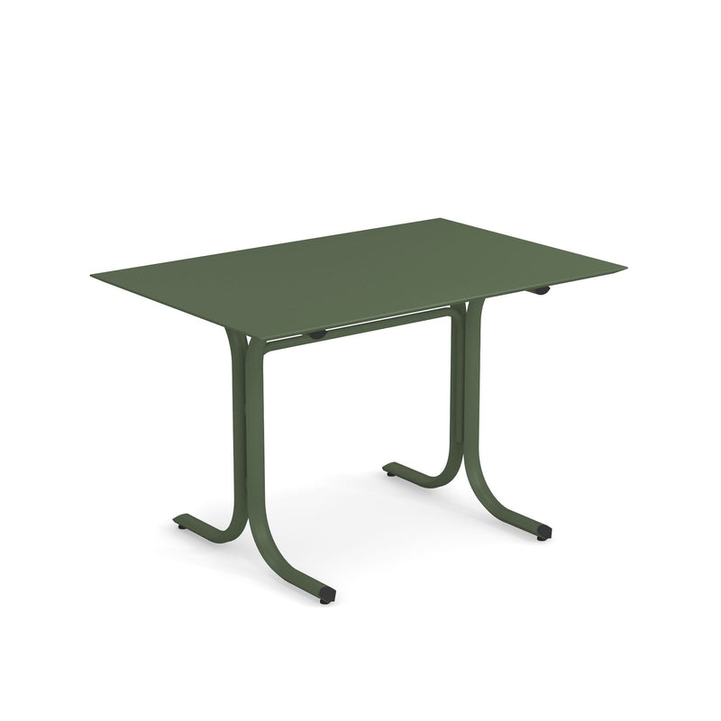 Emu 1163 Table Système Table Fixe 120x80cm Bords bas Military Green 17 