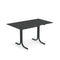 Emu 1165 Table Système Table Fixe 140x80cm Bords bas Antique Iron 22 