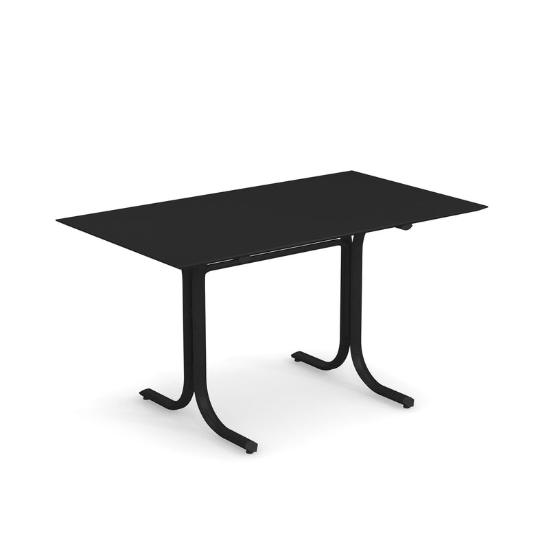 Emu 1165 Table Système Table Fixe 140x80cm Bords bas Black 24 