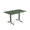 Emu 1165 Table Système Table Fixe 140x80cm Bords bas Military Green 17 