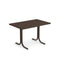 Emu 1172 Table Système Table Rabattable 120x80cm Bords carrés Indian Brown 41 