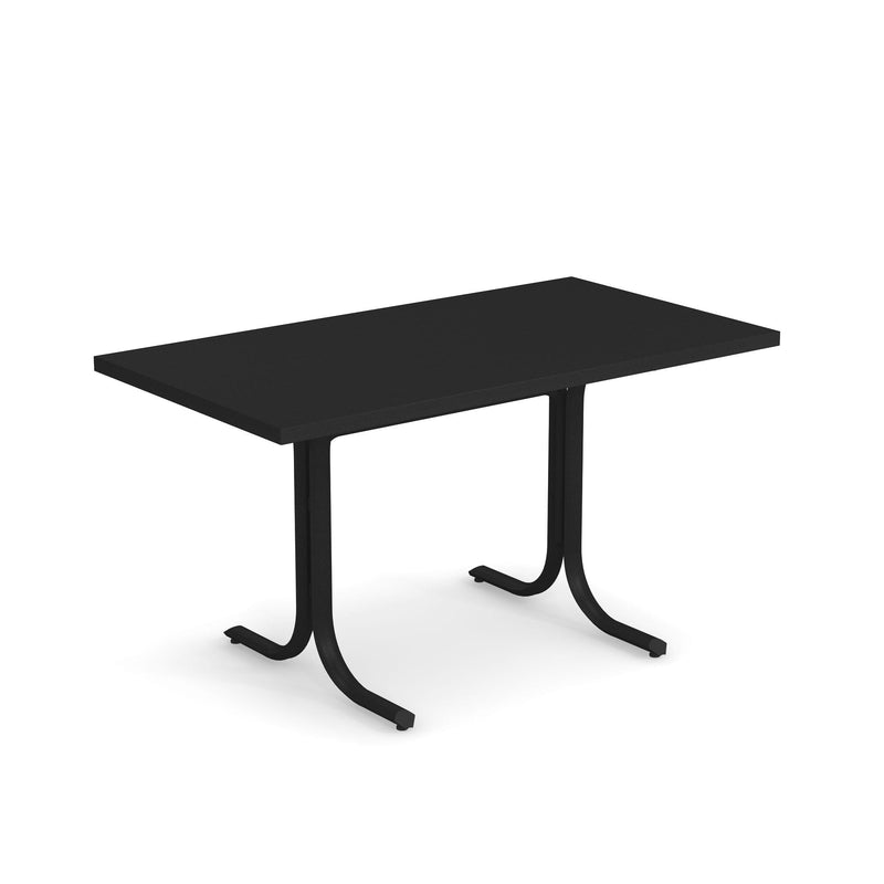 Emu 1174 Table Système Table Rabattable 140x80cm Bords carrés Black 24 