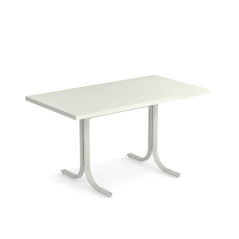Emu 1174 Table Système Table Rabattable 140x80cm Bords carrés Matt White 23 