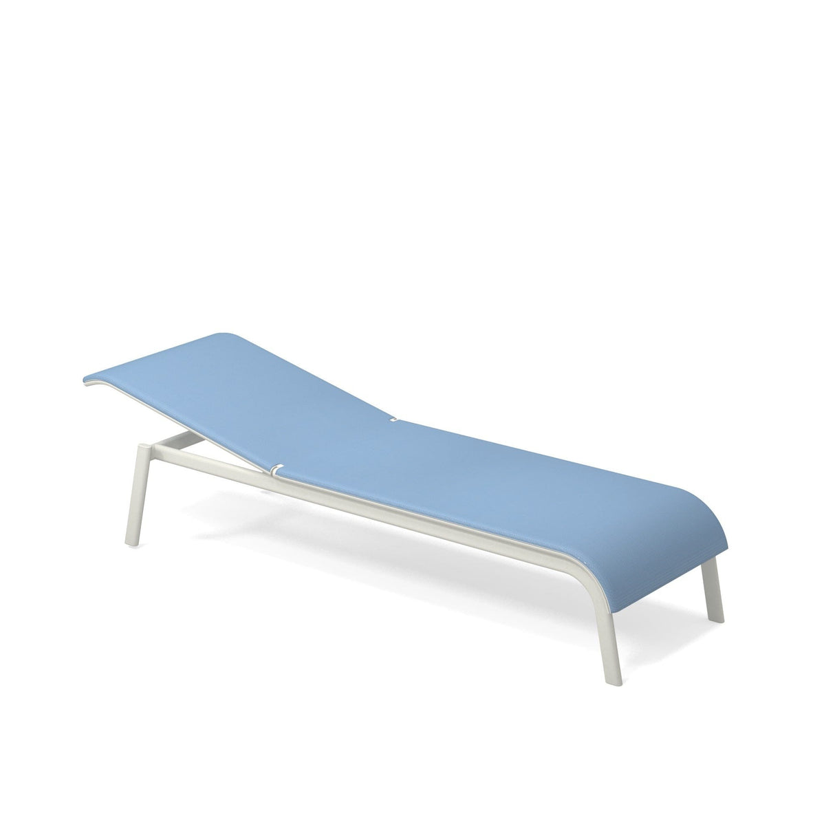 Emu 198 Tiki Chaise Longue Matt White 23 / Baby Blue 300/55 