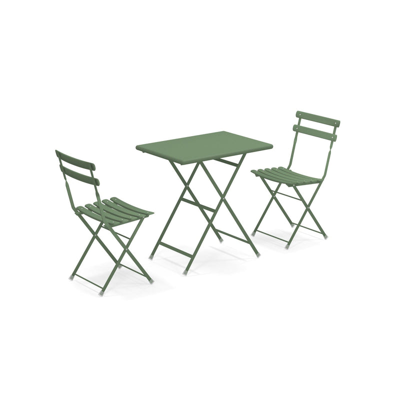 Emu 3513 Arc-en-ciel Set Table et 2 Chaises Military Green 17 
