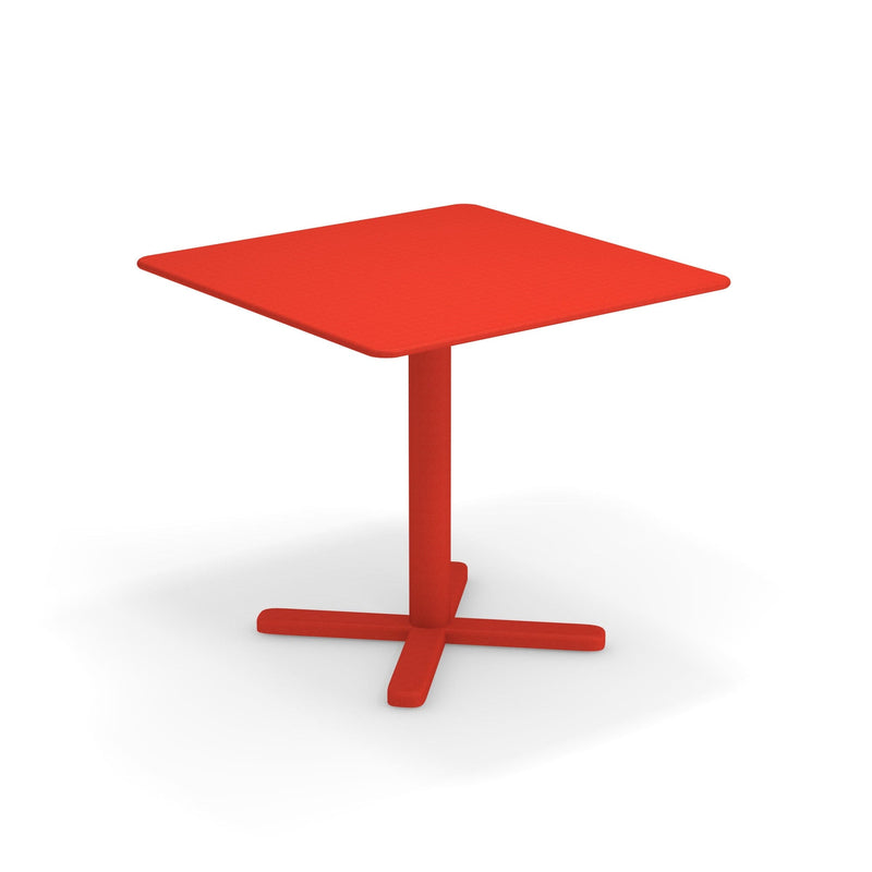 Emu 529 Darwin Table repas 80x80cm Scarlet Red 50 
