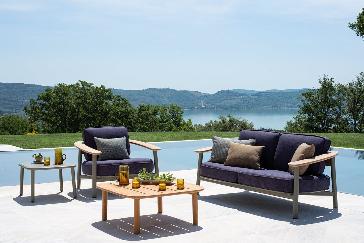 Emu 6046 Twins Canapé 2 places Alu Teak 