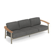 Emu 6047 Twins Canapé 3 places Alu Teak Taupe 71 