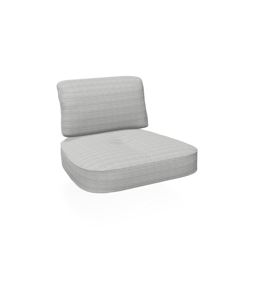 Emu C/6055 Coussin Assise et Dossier pour Fauteuil Lounge 1-Seater Twins Basic LIGHT GREY Acrylic 700/13 