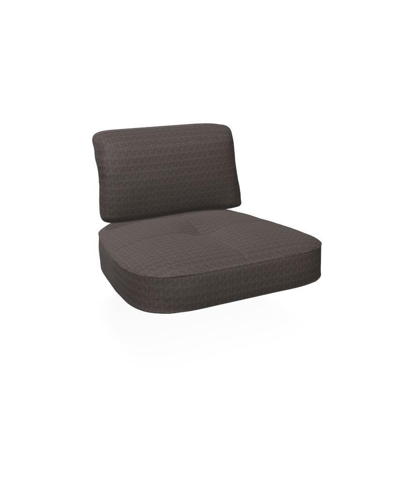 Emu C/6055 Coussin Assise et Dossier pour Fauteuil Lounge 1-Seater Twins Standard BLACK Polypropylène 900/05 