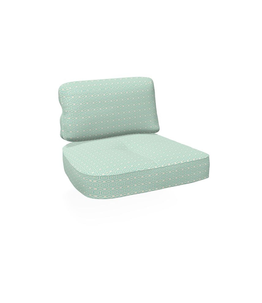 Emu C/6057 Coussin Assise et Dossier Gauche pour Canapé 2/3 places Twins Premium HEXAGON 600/02 (Cat.C) 