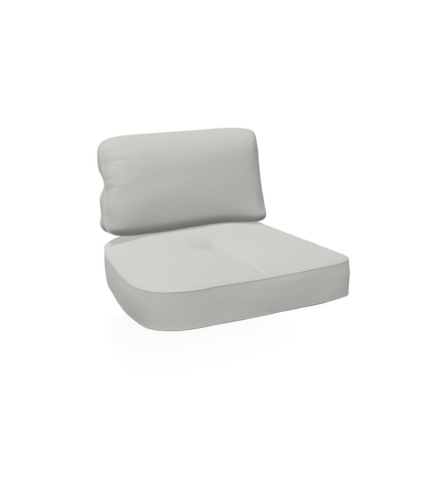 Emu C/6057 Coussin Assise et Dossier Gauche pour Canapé 2/3 places Twins Standard SMALL WEFT WHITE Polypropylène 900/71 