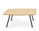 Ethimo Agave Table basse 65x65cm H:37cm Sepia Black + Natural Teak 