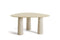 Ethimo Bold Table repas 150x150cm h:74cm Stone / Concrete Beige 