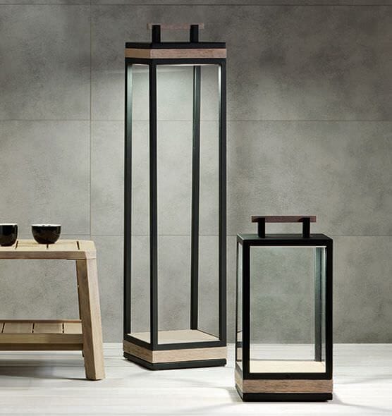 Ethimo Carré Lampe de Table pour l'extérieur 