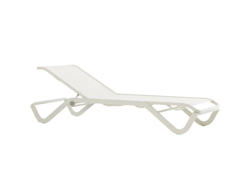 Ethimo Ocean Chaise longue, coussins en sus Warmwhite + Ethitex White 