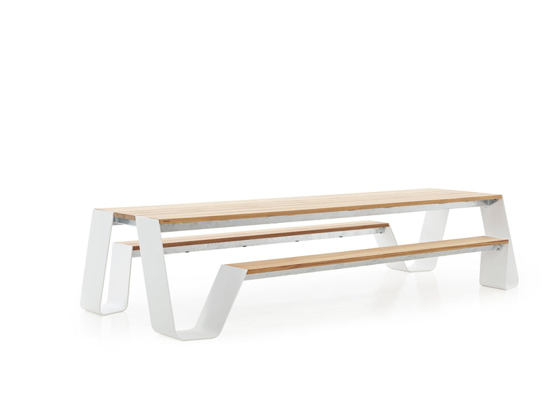 Extremis Hopper Picnic 300 Table avec bancs 300x160cm 