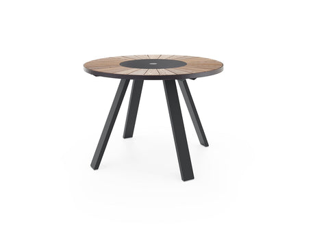 Extremis Pantagruel Table haute Ø146cm h:105cm Hellwood HPL Black - Black 