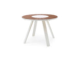 Extremis Pantagruel Table haute Ø146cm h:105cm Hellwood HPL White - White 