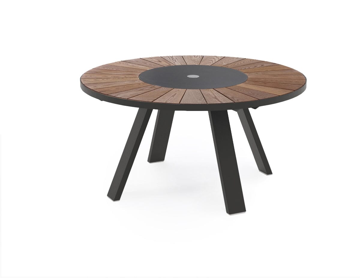 Extremis Pantagruel Table repas Ø146cm Hellwood HPL Black - Black 