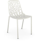 Fast Forest Chaise repas empilable White 01 