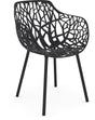 Fast Forest Fauteuil repas avec accoudoirs Black 02 