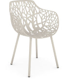 Fast Forest Fauteuil repas avec accoudoirs Creamy White 17 