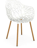 Fast Forest Iroko Fauteuil repas avec accoudoirs White 01 