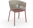Fast Ria Fauteuil repas avec dossier Tressage cordes complet Terracota 24 Moon C04 